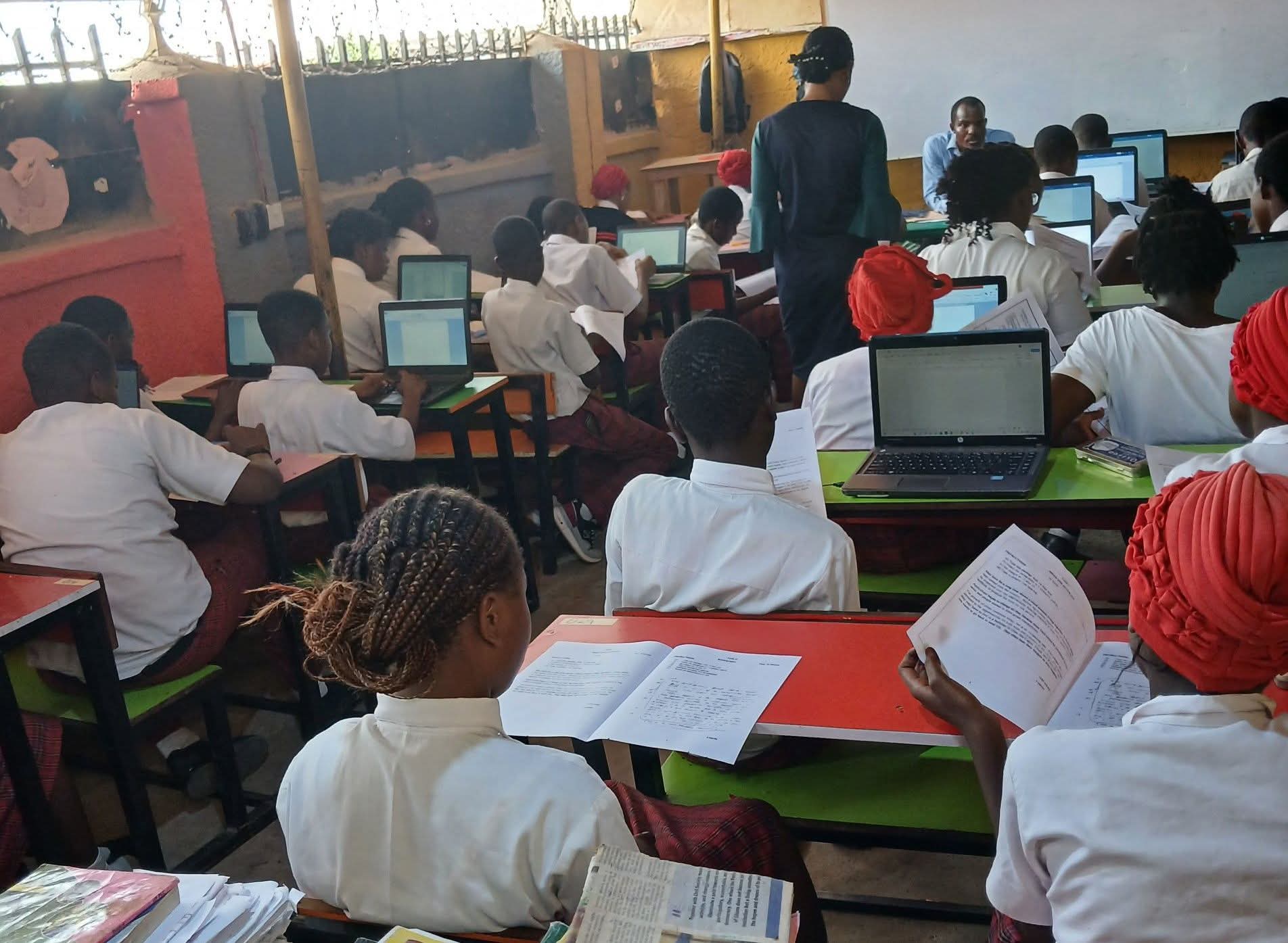Chalcedony students at work in the ICT / computer lab