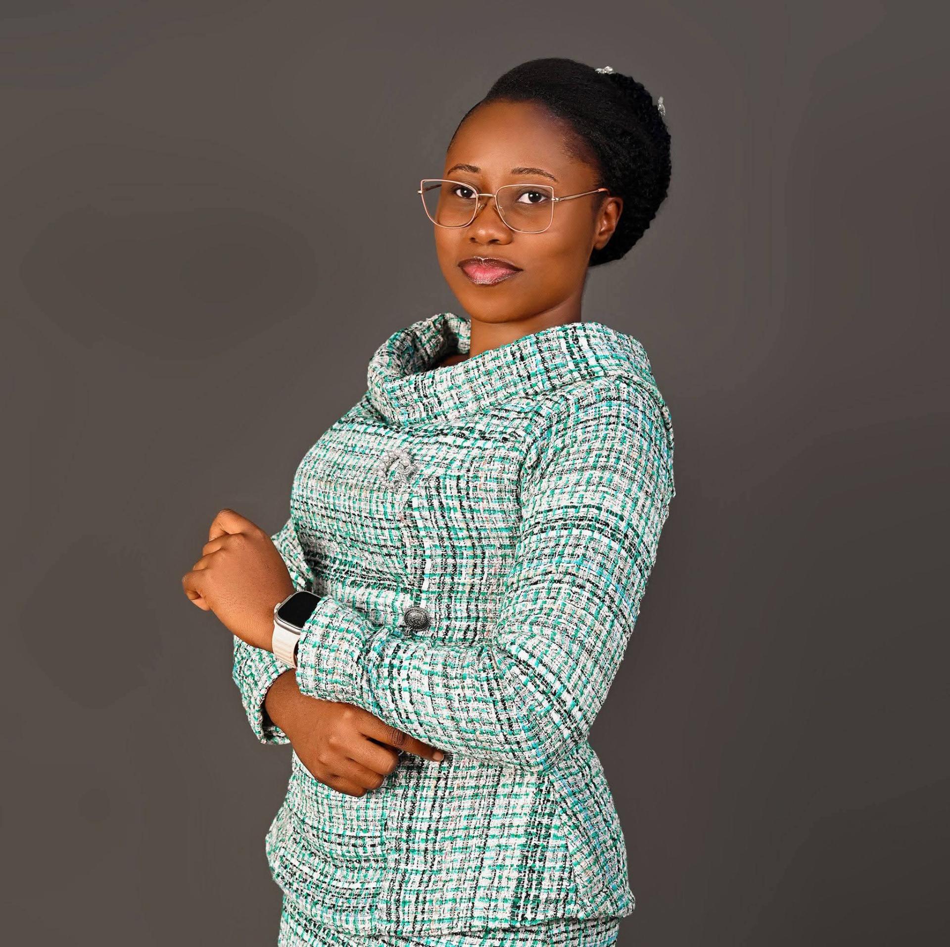 Esther John Edet, member of staff at Chalcedony High School